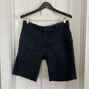 J. Crew Men's Navy Flat-Front Cotton Shorts